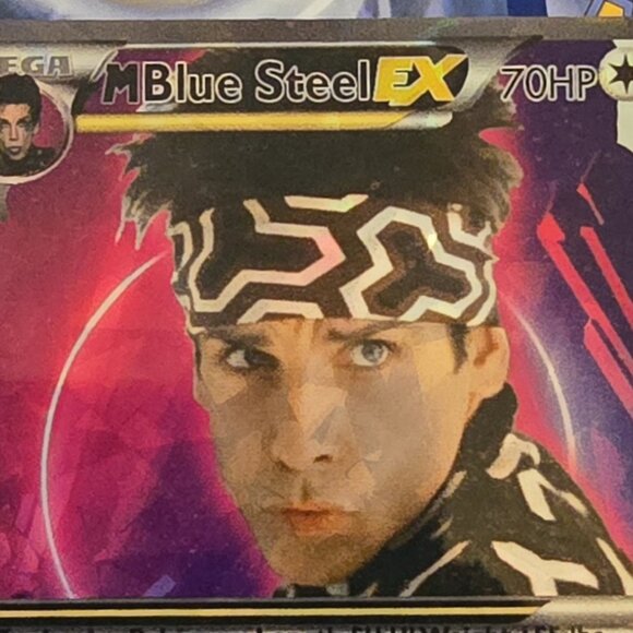 Blue Steel Zoolander Pokemon Card Custom holo foil - Picture 8 of 8